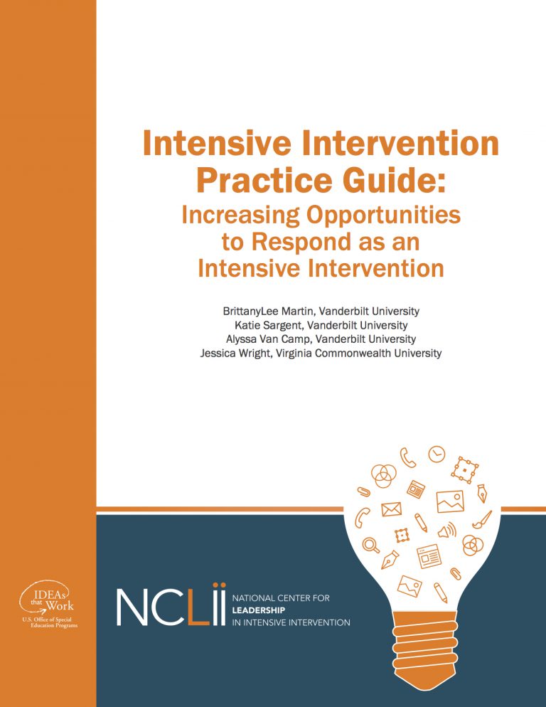 INTENSIVE INTERVENTION PRACTICE GUIDES | National Center for Leadership ...